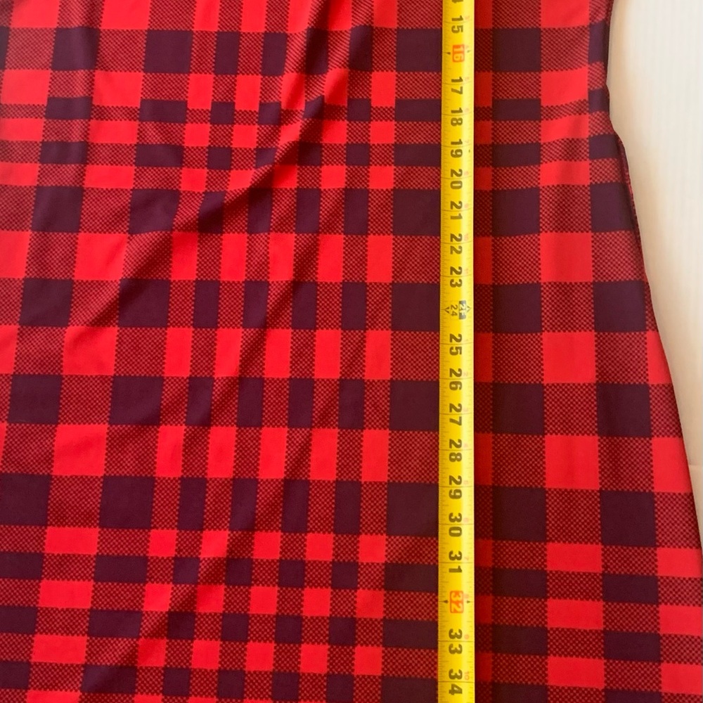 Lularoe Black and Red Plaid Dress Pullover Cottage Core Size XL RN#142161 - Picture 5 of 8
